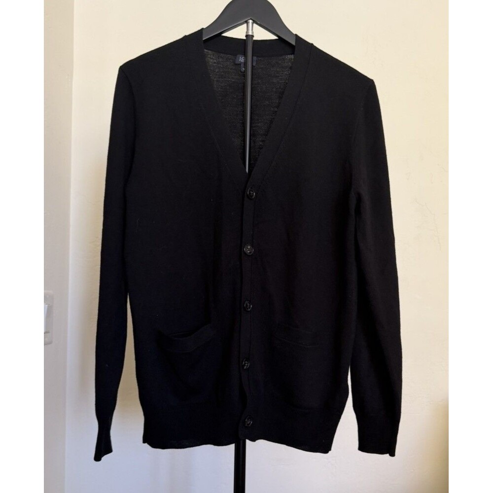 J.CREW Women’s 100% Merino Wool Knit V-Neck Cardigan Sweater S Capsule Career